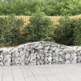 Cesta de gaviones forma arco hierro galvanizado 400x50x60/80 cm de vidaXL, Maceteros y jardineras - Ref: Foro24-153533, Preci...