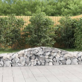 Cesta de gaviones forma arco hierro galvanizado 400x50x40/60 cm de vidaXL, Maceteros y jardineras - Ref: Foro24-153532, Preci...