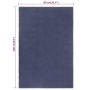 Alfombra rectangular algodón azul marino 80x160 cm de vidaXL, Alfombras - Ref: Foro24-345125, Precio: 44,07 €, Descuento: %