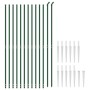 Near wire with green anchor spikes 2.2x25 m by vidaXL, fence panels - Ref: Foro24-154143, Price: 252,99 €, Discount: %