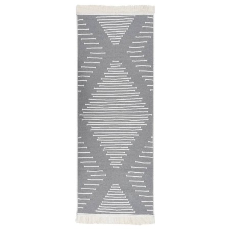 Dark gray cotton rug 100x300 cm by vidaXL, Rugs - Ref: Foro24-340131, Price: 40,73 €, Discount: %