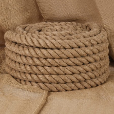 Jute rope 10 m long and 50 mm thick by vidaXL, Ropes and metal cords - Ref: Foro24-153779, Price: 85,79 €, Discount: %