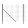 Anthrazitgrauer verzinkter Stahldrahtzaun 1,4x10 m von vidaXL, Zaunpaneele - Ref: Foro24-154227, Preis: 78,99 €, Rabatt: %