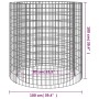 Galvanized iron gabion brazier Ø100 cm by vidaXL, Chimneys - Ref: Foro24-153561, Price: 108,68 €, Discount: %