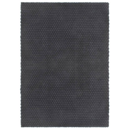 Alfombra rectangular algodón antracita 120x180 cm de vidaXL, Alfombras - Ref: Foro24-345116, Precio: 74,00 €, Descuento: %