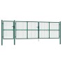 Puerta de malla de jardín acero galvanizado verde 500x175 cm de vidaXL, Puertas de jardín - Ref: Foro24-154540, Precio: 564,9...