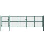 Puerta de malla de jardín acero galvanizado verde 500x175 cm de vidaXL, Puertas de jardín - Ref: Foro24-154540, Precio: 564,9...