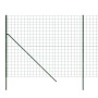 Green galvanized steel wire fence 1.4x10 m by vidaXL, fence panels - Ref: Foro24-154083, Price: 87,97 €, Discount: %