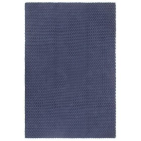 Alfombra rectangular algodón azul marino 180x250 cm de vidaXL, Alfombras - Ref: Foro24-345128, Precio: 98,23 €, Descuento: %