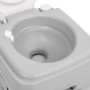 Inodoro de camping portátil HDPE gris y blanco 20+10 L de vidaXL, Urinarios y retretes portátiles - Ref: Foro24-154406, Preci...