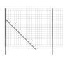 Anthrazitgrauer verzinkter Stahldrahtzaun 1,6x25 m von vidaXL, Zaunpaneele - Ref: Foro24-154236, Preis: 174,99 €, Rabatt: %