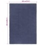 Alfombra rectangular algodón azul marino 180x250 cm de vidaXL, Alfombras - Ref: Foro24-345128, Precio: 98,23 €, Descuento: %