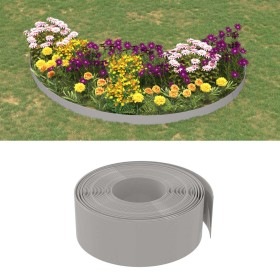 Gartenumrandung aus grauem Polyethylen, 10 m 20 cm von vidaXL, Garteneinfassung und Einfassung - Ref: Foro24-154399, Preis: 4...