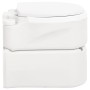 Weiße integrierte Campingtoilette aus HDPE und PP 24+17 L von vidaXL, Urinale und mobile Toiletten - Ref: Foro24-154411, Prei...