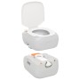 Grau-weiße tragbare Campingtoilette aus HDPE, 22+12 l von vidaXL, Urinale und mobile Toiletten - Ref: Foro24-154405, Preis: 1...