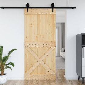 NARVIK solid pine wood door 100x210 cm by vidaXL, Doors - Ref: Foro24-154447, Price: 129,55 €, Discount: %