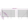 Wire fence with anchor spikes anthracite gray 2x10 m by vidaXL, fence panels - Ref: Foro24-154246, Price: 137,01 €, Discount: %