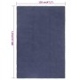 Alfombra rectangular algodón azul marino 120x180 cm de vidaXL, Alfombras - Ref: Foro24-345126, Precio: 49,82 €, Descuento: %