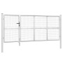 Garden mesh door silver galvanized steel 350x175cm by vidaXL, garden gates - Ref: Foro24-154552, Price: 428,06 €, Discount: %