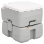 Gray and White HDPE Portable Camping Toilet 15+10 L by vidaXL, Urinals and portable toilets - Ref: Foro24-154407, Price: 116,...