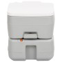 Gray and White HDPE Portable Camping Toilet 15+10 L by vidaXL, Urinals and portable toilets - Ref: Foro24-154407, Price: 116,...