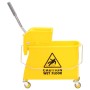 Mop bucket with wringer and wheels PP yellow 20 L by vidaXL, Maintenance carts and caddies - Ref: Foro24-154460, Price: 72,08...