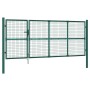 Puerta de malla de jardín acero galvanizado verde 350x175 cm de vidaXL, Puertas de jardín - Ref: Foro24-154534, Precio: 396,0...