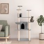 Cat scratching post with light gray sisal posts 166 cm by vidaXL, Cat furniture - Ref: Foro24-171724, Price: 67,66 €, Discoun...