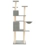 Cat scratching post with light gray sisal posts 166 cm by vidaXL, Cat furniture - Ref: Foro24-171724, Price: 67,66 €, Discoun...