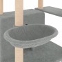 Cat scratching post with light gray sisal posts 166 cm by vidaXL, Cat furniture - Ref: Foro24-171724, Price: 67,66 €, Discoun...