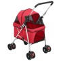 Folding dog stroller red oxford fabric 76x50x100 cm by vidaXL, pet strollers - Ref: Foro24-172199, Price: 96,88 €, Discount: %