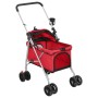 Folding dog stroller red oxford fabric 76x50x100 cm by vidaXL, pet strollers - Ref: Foro24-172199, Price: 96,88 €, Discount: %