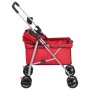 Folding dog stroller red oxford fabric 76x50x100 cm by vidaXL, pet strollers - Ref: Foro24-172199, Price: 96,88 €, Discount: %