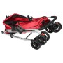 Folding dog stroller red oxford fabric 76x50x100 cm by vidaXL, pet strollers - Ref: Foro24-172199, Price: 96,88 €, Discount: %