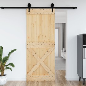 NARVIK solid pine wood door 90x210 cm by vidaXL, Doors - Ref: Foro24-154445, Price: 105,45 €, Discount: %