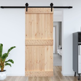 Puerta NARVIK madera maciza pino 95x210 cm de vidaXL, Puertas - Ref: Foro24-154434, Precio: 120,21 €, Descuento: %