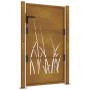 Puerta de jardín acero corten diseño hierba 105x130 cm de vidaXL, Puertas de jardín - Ref: Foro24-153174, Precio: 223,44 €, D...