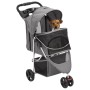 Faltbarer Hundewagen Oxford Stoff grau 80x46x98 cm von vidaXL, Kinderwagen für Haustiere - Ref: Foro24-172197, Preis: 95,92 €...