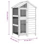 Solid gray pine wood birdhouse 97x81x152 cm by vidaXL, Feet and bird cages - Ref: Foro24-172259, Price: 236,99 €, Discount: %