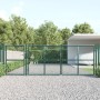 Puerta de malla de jardín acero galvanizado verde 400x175 cm de vidaXL, Puertas de jardín - Ref: Foro24-154537, Precio: 470,4...