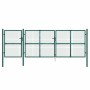 Puerta de malla de jardín acero galvanizado verde 400x175 cm de vidaXL, Puertas de jardín - Ref: Foro24-154537, Precio: 470,4...