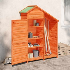 Brown pine wood garden tool shed 120x53.5x170cm by vidaXL, Sheds - Ref: Foro24-172246, Price: 252,99 €, Discount: %