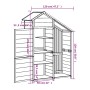 Gartengeräteschuppen aus braunem Kiefernholz, 120 x 53,5 x 170 cm von vidaXL, Schuppen - Ref: Foro24-172246, Preis: 252,58 €,...