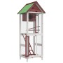 Solid mocha pine wood birdhouse 60x58.5x160cm by vidaXL, Feet and bird cages - Ref: Foro24-172257, Price: 142,70 €, Discount: %