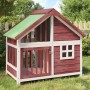 Solid mocha pine wood doghouse 96x60.5x87 cm by vidaXL, Dog kennels and fences - Ref: Foro24-172269, Price: 148,26 €, Discoun...