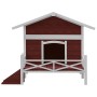 Solid pine wood dog house in mocha color, measuring 159x120x88.5cm. by vidaXL, Dog kennels and fences - Ref: Foro24-172272, P...