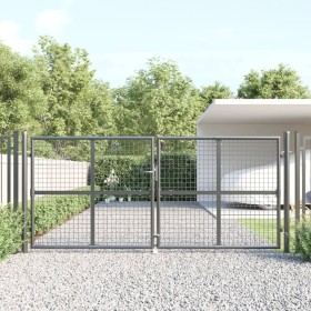 Garden mesh door anthracite galvanized steel 300x175cm by vidaXL, garden gates - Ref: Foro24-154530, Price: 384,47 €, Discoun...