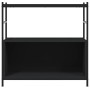 Black engineered iron and wood shelf 80x30x78.5 cm by vidaXL, Bookcases and shelves - Ref: Foro24-832793, Price: 45,24 €, Dis...