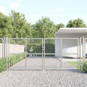 Garden mesh door silver galvanized steel 300x175cm by vidaXL, garden gates - Ref: Foro24-154531, Price: 352,99 €, Discount: %