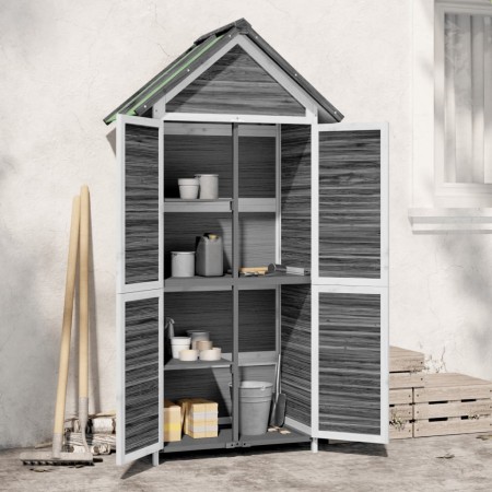 Garden tool shed gray pine wood 89x52.5x175 cm by vidaXL, Sheds - Ref: Foro24-172244, Price: 220,06 €, Discount: %